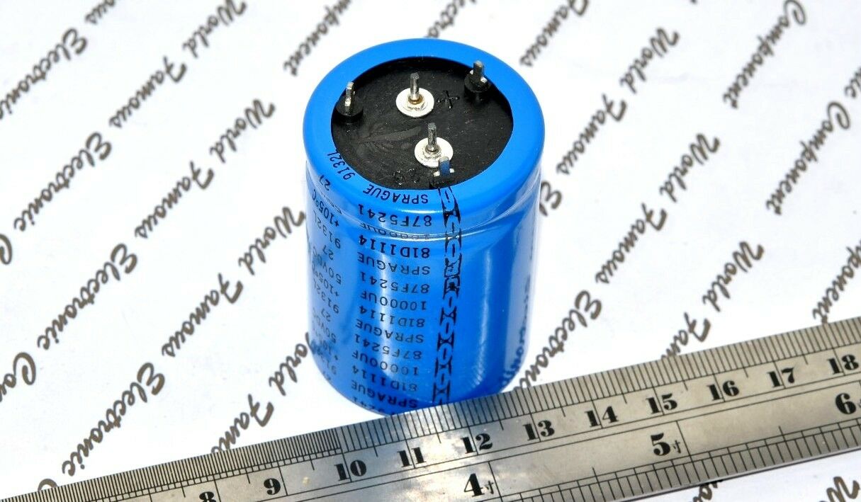 1pcs - SPRAGUE 81D 10000uF (10000µF) 50V 81D1114 Radial Electrolytic Capacitor