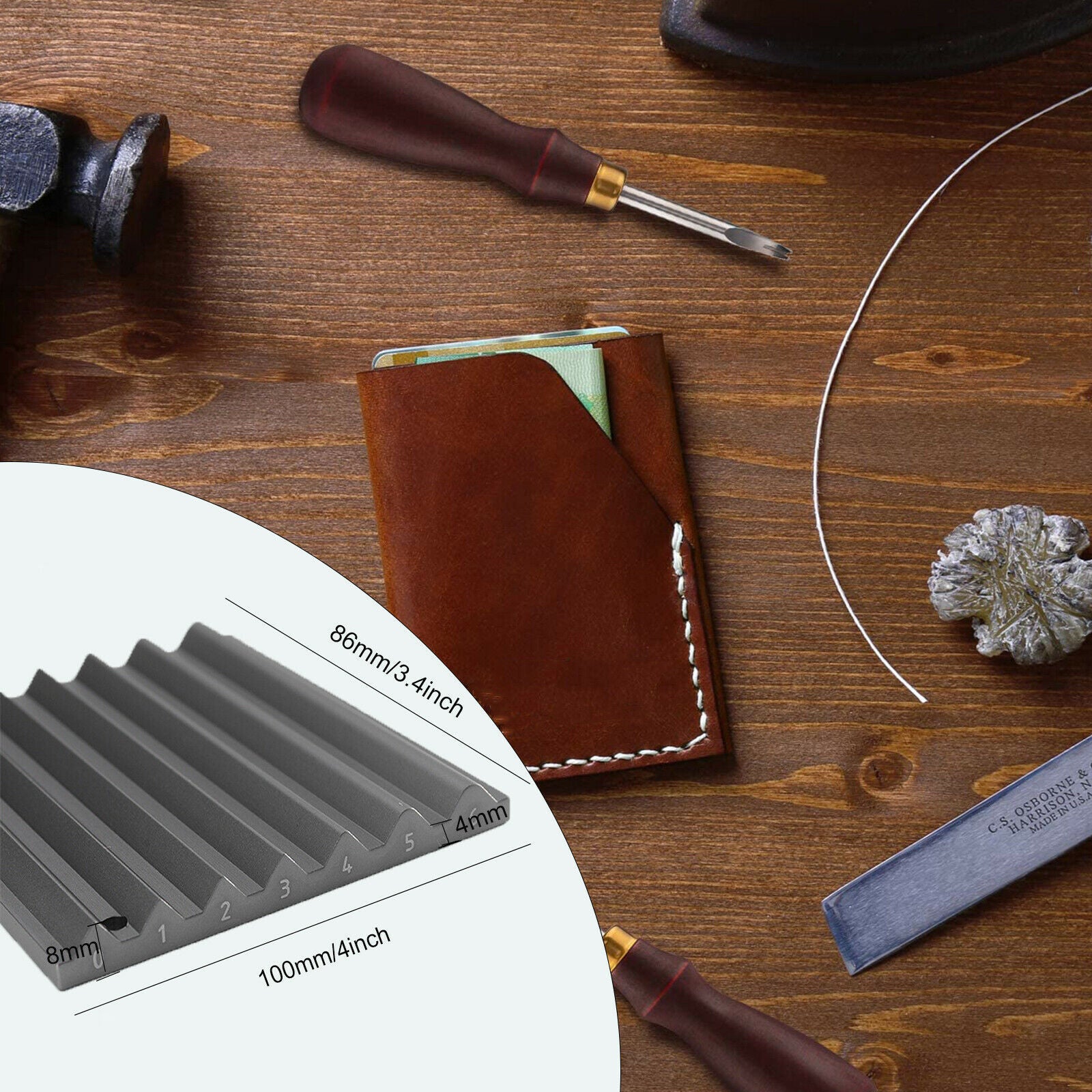 Aluminum Edge Beveler Repair Tool for Sharpening Grooving Carving Trimming Tools