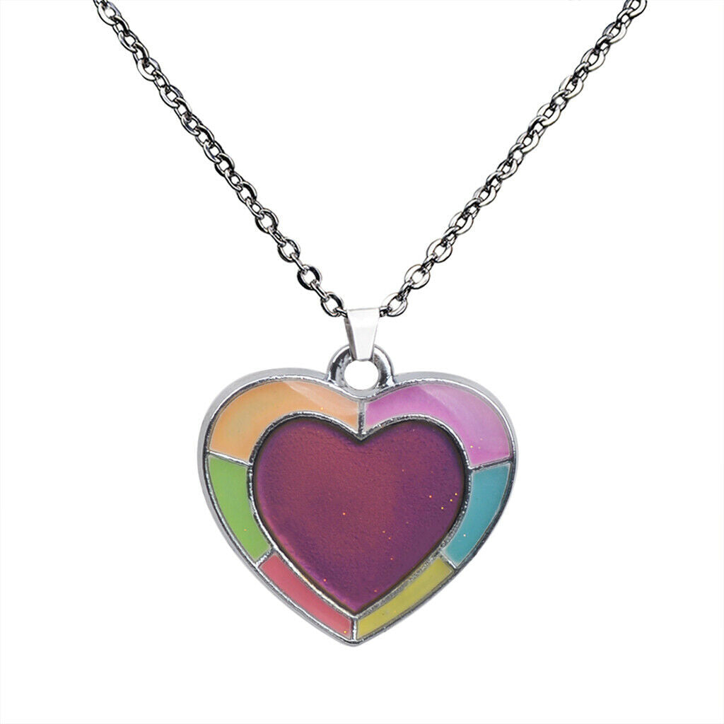 Color-changing Mood Necklace Women Lady Jewelry Wife Lover Valentines's Gift