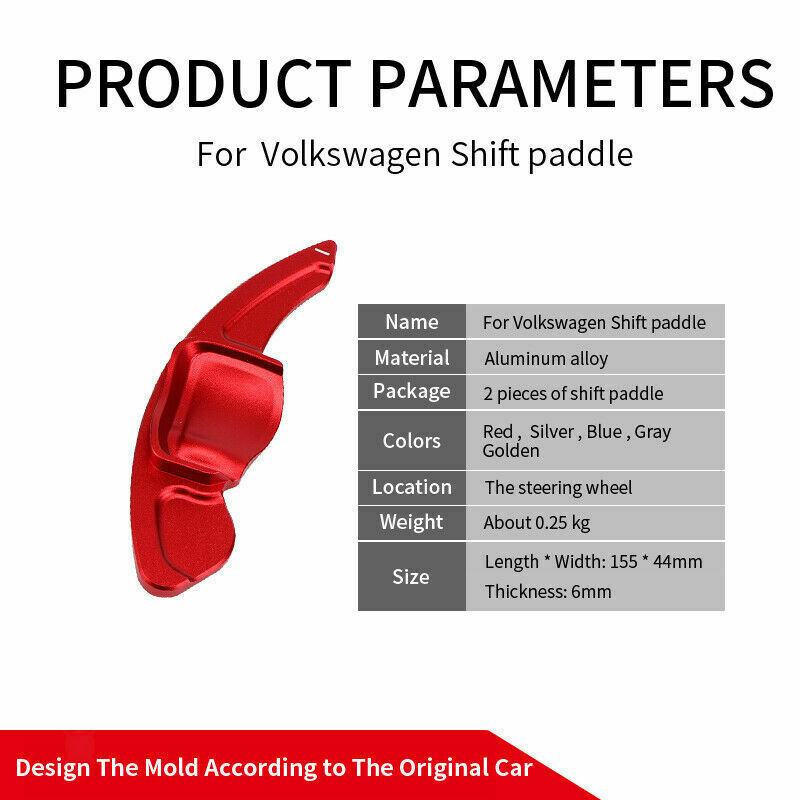 2pcs/set Steering Wheel Paddle Shift fits for VW GOLF MK5 MK6 GTI R32