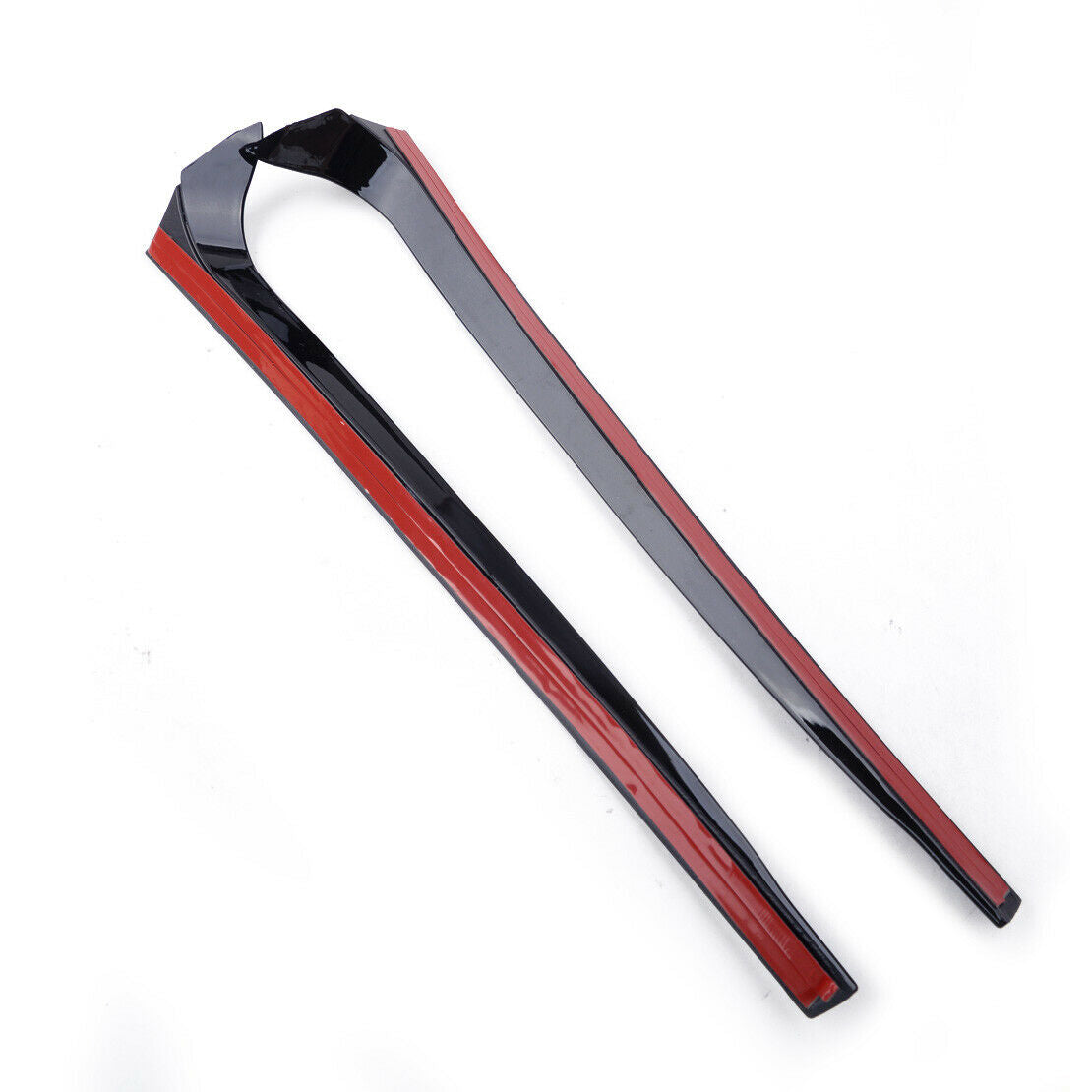 2x Rear Window Spoilers Canards Splitter Fit For VW Polo MK5 11-17 38.5x6.4cm An