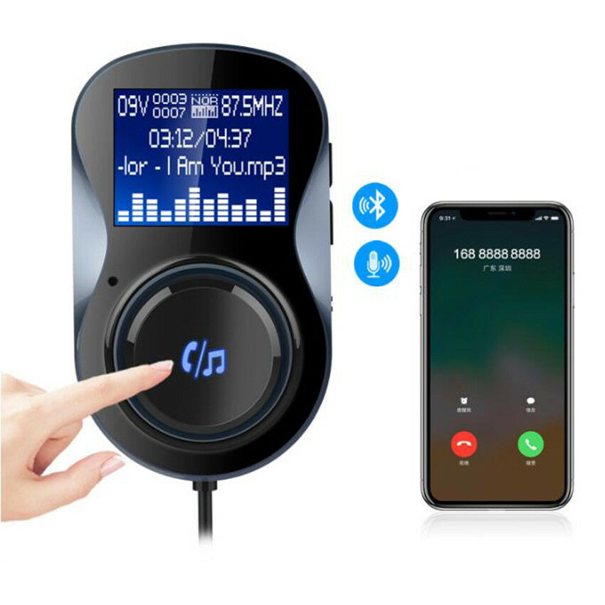 Bluetooth Car FM Transmitter MP3 Player Radio Adapter Kit Dual USB USB Charger