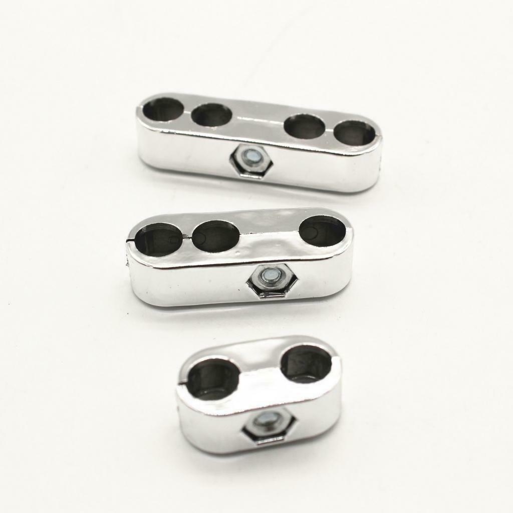 Chrome Spark Plug Wire Cable Cord Separators Holder Universal For Chevy Ford