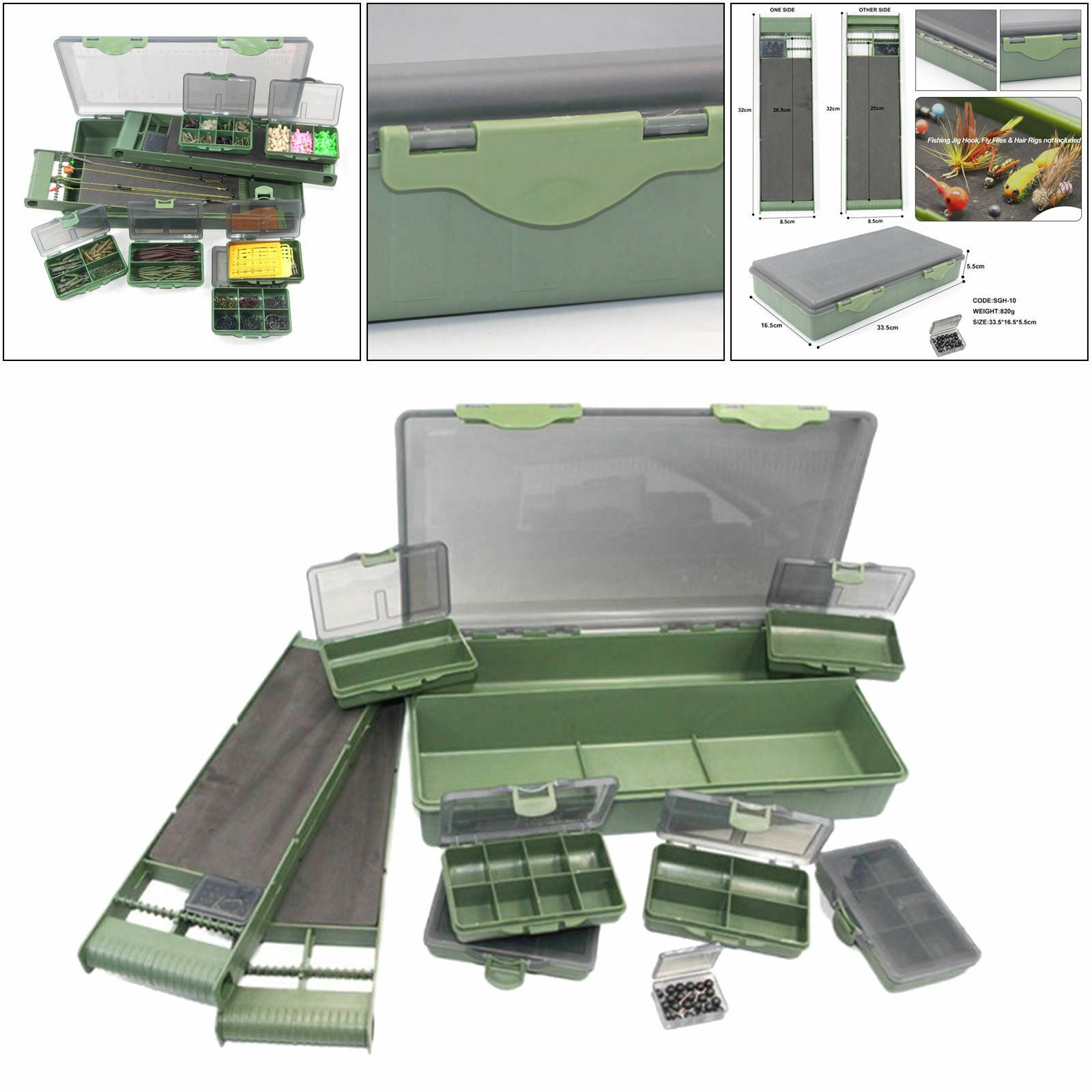 Carp Fishing Tackle Terminal Tackle Box for Weighs  Baiting Needle