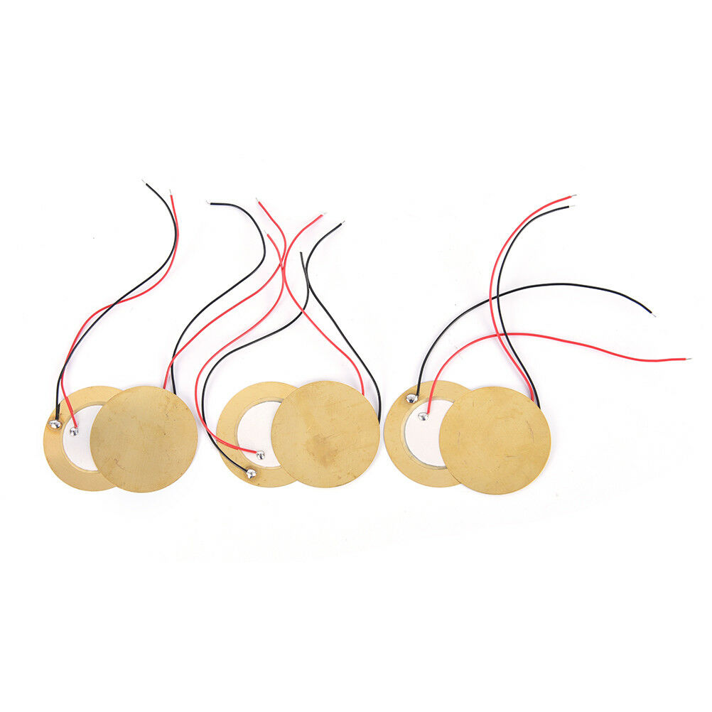 6pcs 35mm Piezoelectric Piezos Amplifiers Discs Leads For Guitar Pickup  .l8