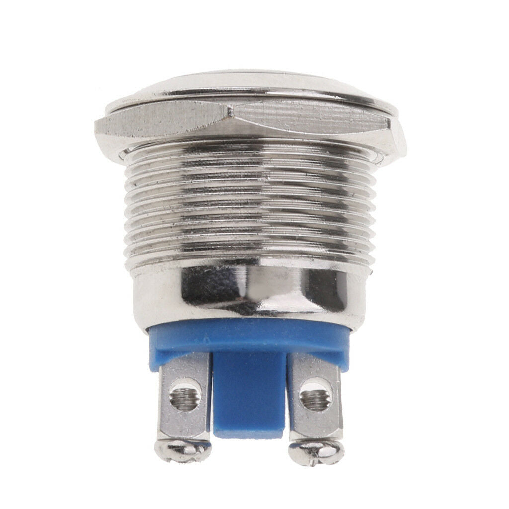 Waterproof Metal Momentary SPST NO Round   Push Button Switch 19mm
