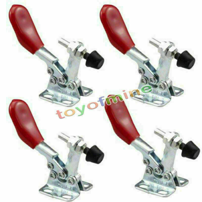 4PCS 60 lbs/27KG Toggle Clamp GH-201A 201-A Horizontal Hold Quick Hand Tool