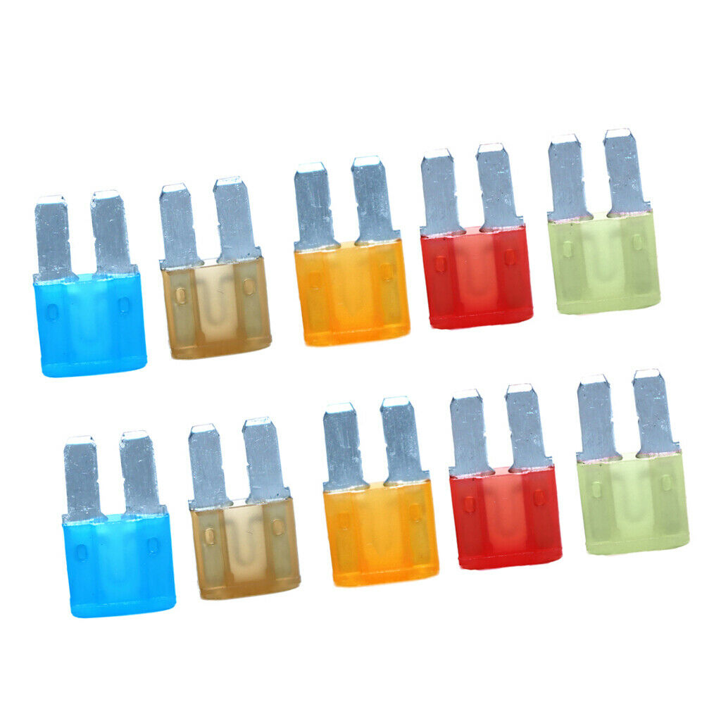 10pcs Micro 2 ATR  Fuses Assortment 5A~20A Automotive Circuit Protector