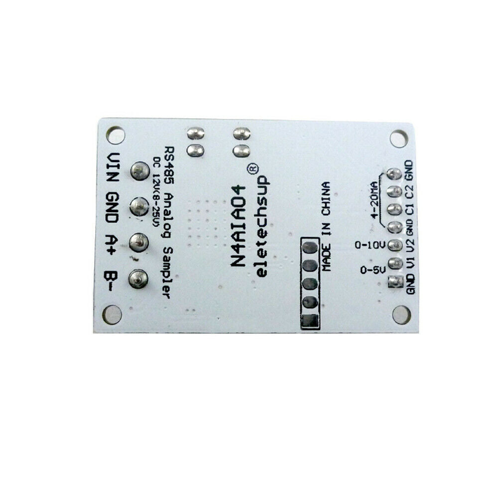 Voltage Current Analog Acquisition 4 Channel RS485 Module 9V 12V 24V N4AIA04 RTU