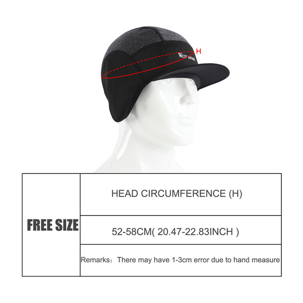 Winter Cycling Fleece Thermal Outdoor Windproof     Size Earmuffs Hat