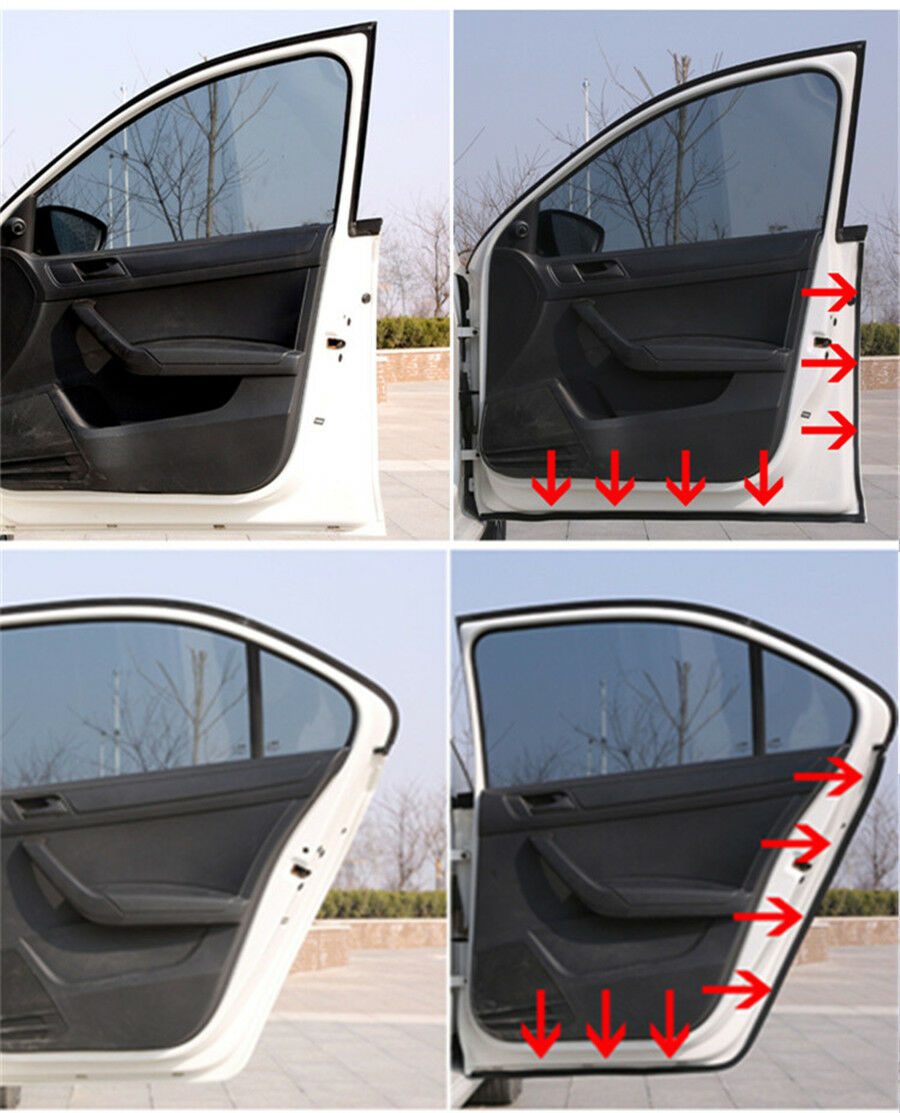 Universal Front Rear Door Sealing Strips Sealed Mouldings Soundproof Dustproof