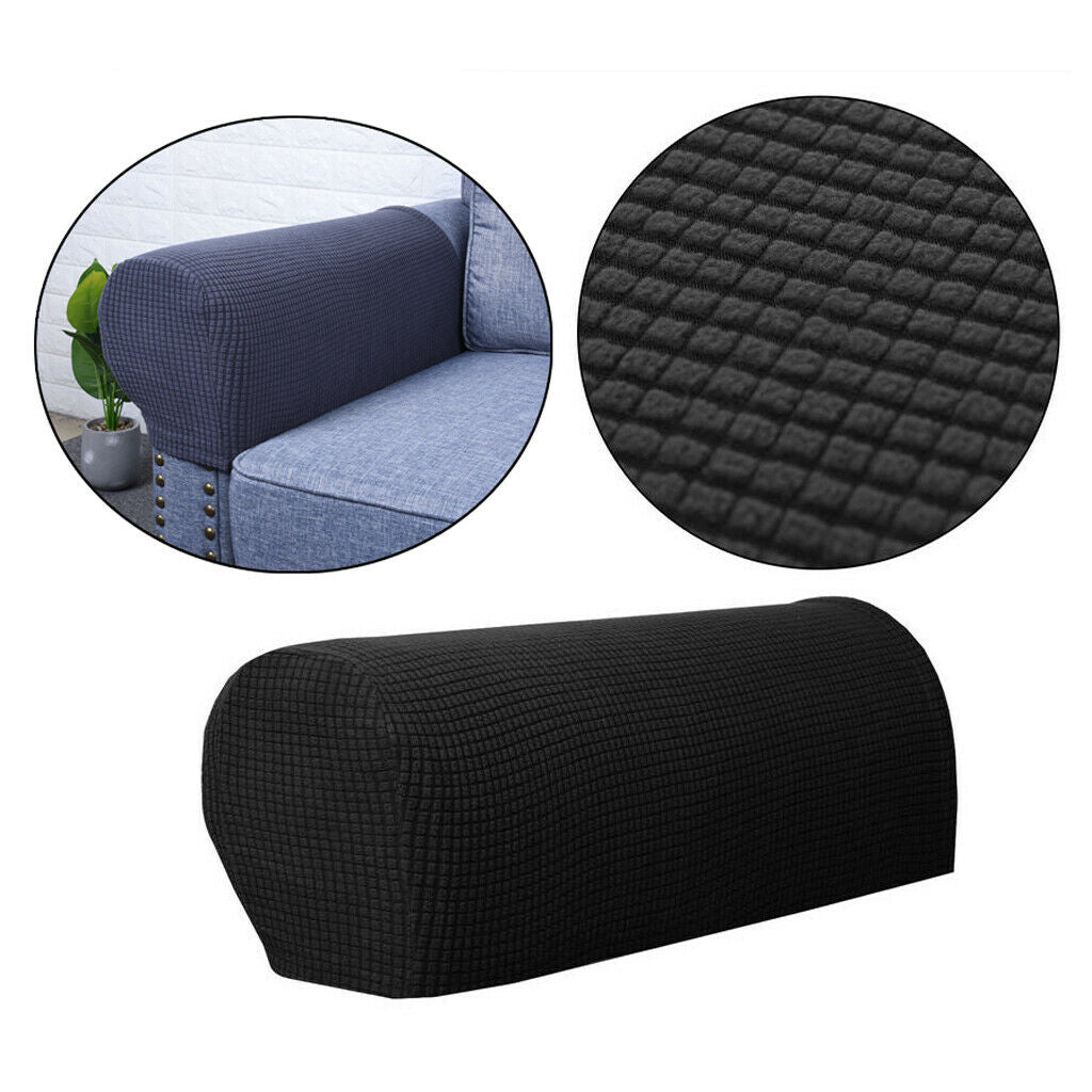 1 Pair Stretch Armrest Covers Couch Slipcovers Comfortable Anti-Stain Furniture