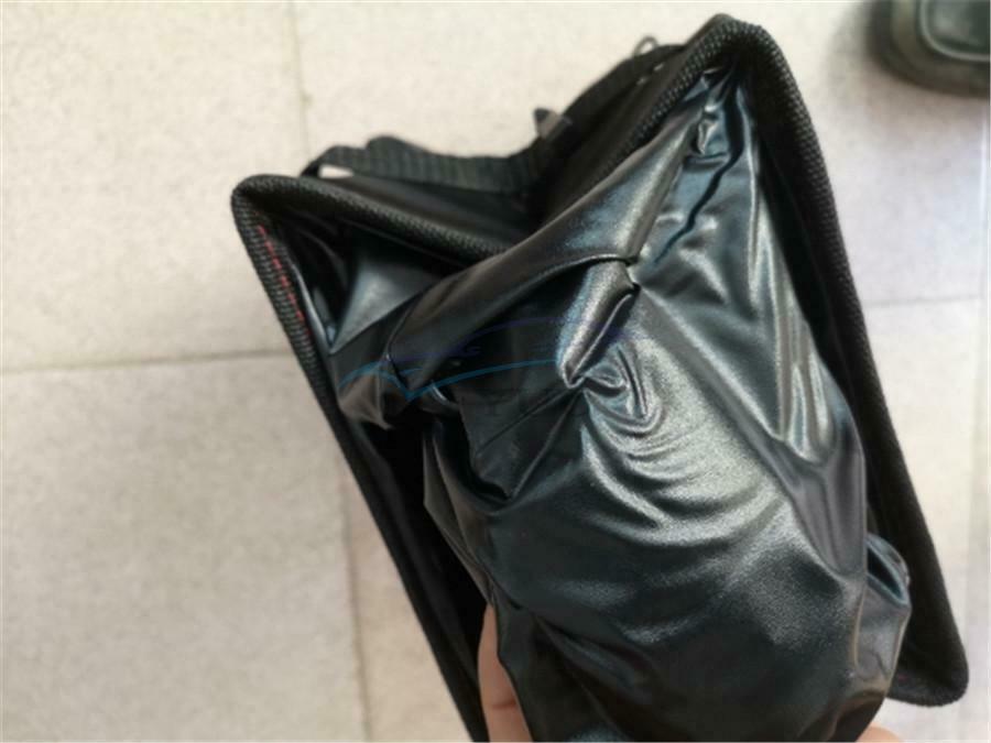 1x Waterproof Leakproof Collapsible Universal Car Trash Can with Lid Storage Bag