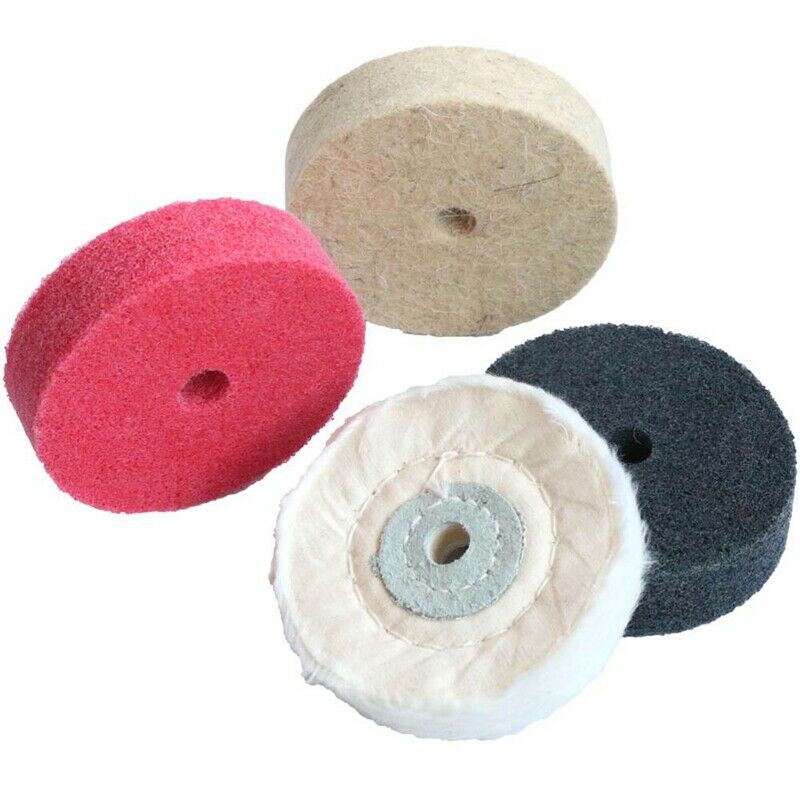 3 Inch Nylon Fiber Polishing Wheel Wool Felt Cotton Cloth Buffing Wheel Non WoB6