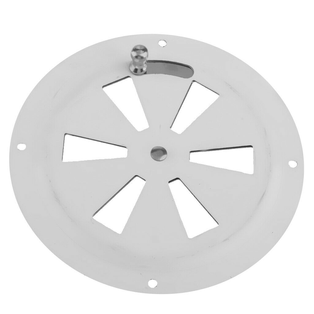 4pcs 5 Inch Round Butterfly Vents, Boat Marine Hull Air Vent Grill Cover