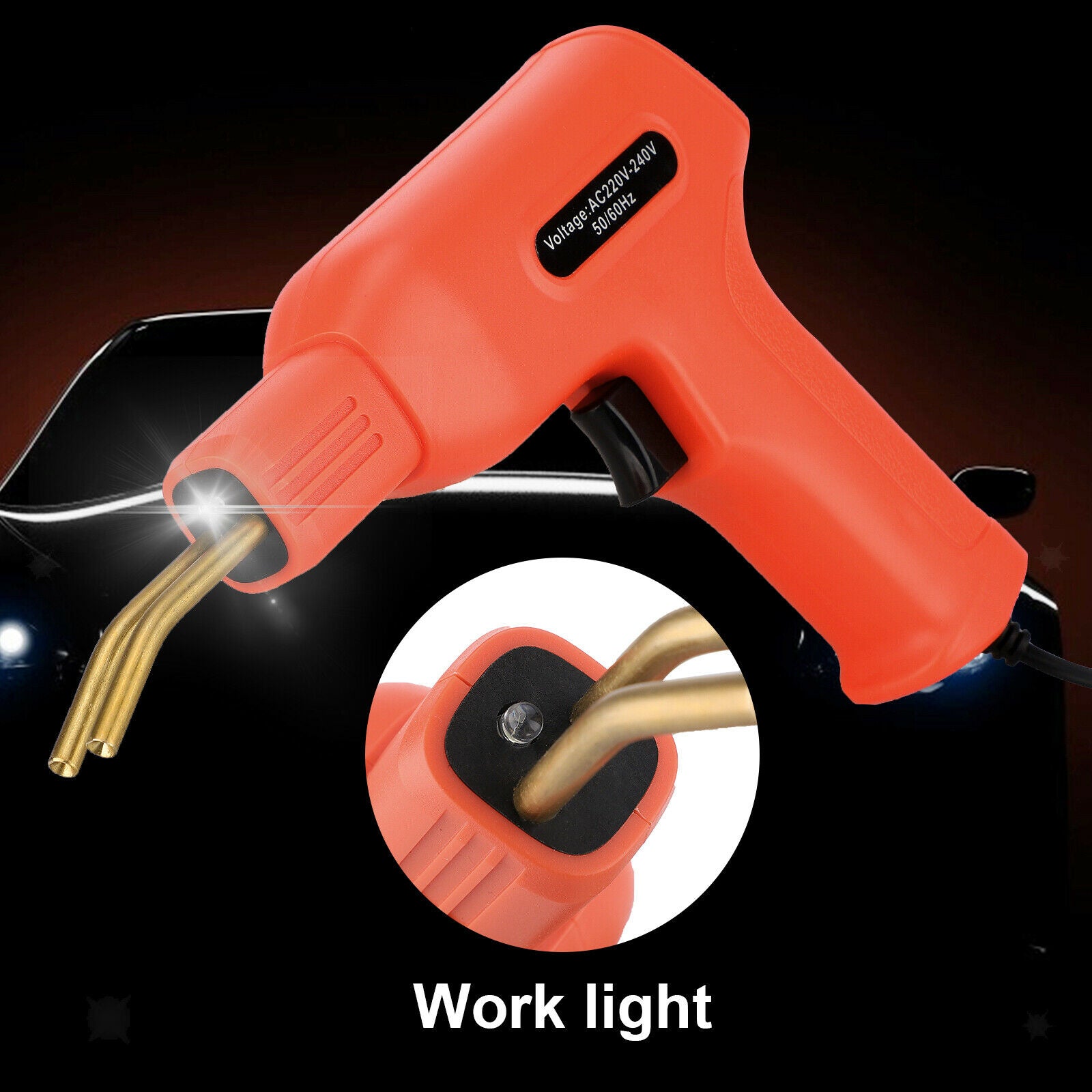 Handy Plastic Welder Car Bumper Welder Gun with Staples Kit Garage Tool 110V