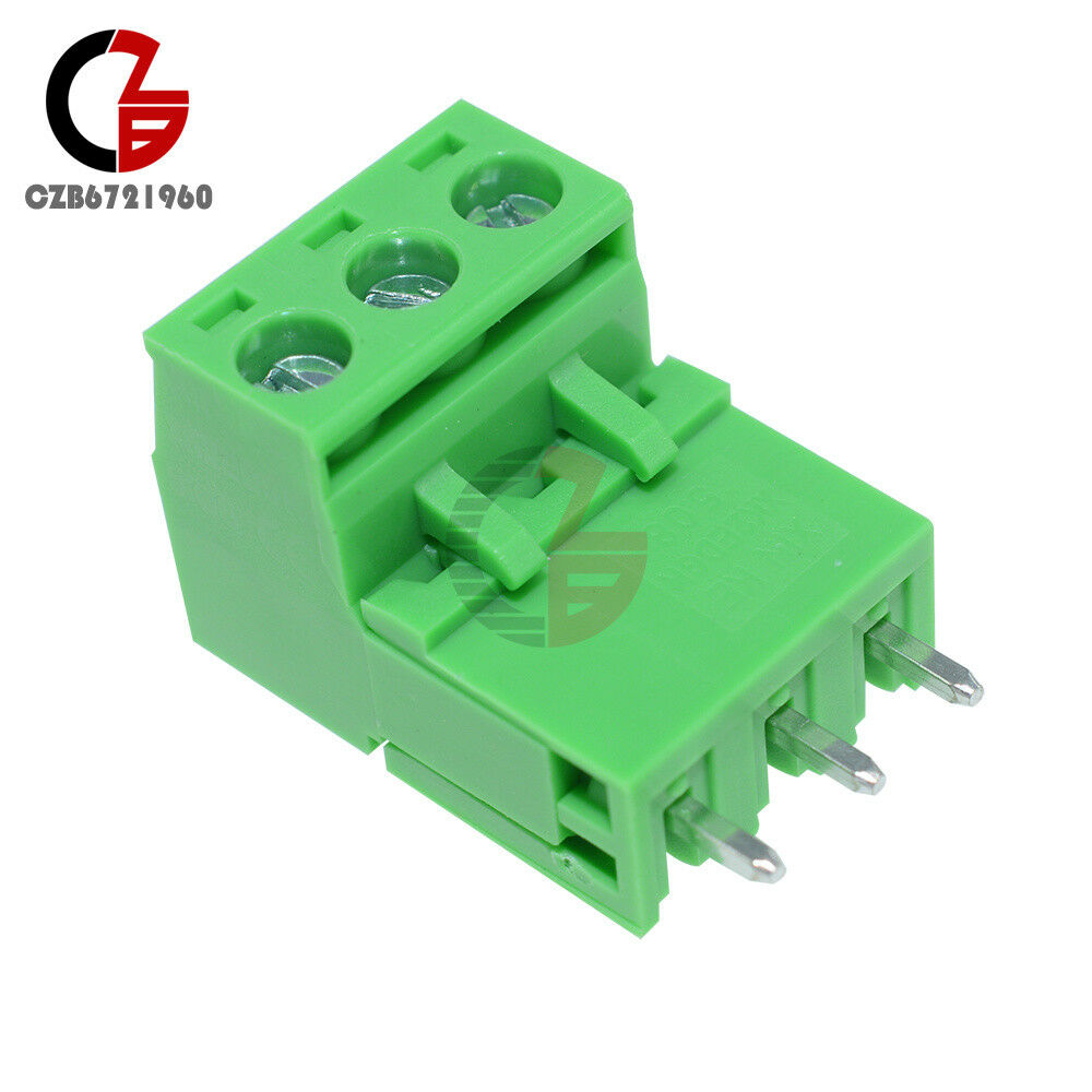 5PCS 5.08mm Pitch KF-3P KF2EDGK 3 Pin Plug-in Right Angle Terminal Connector