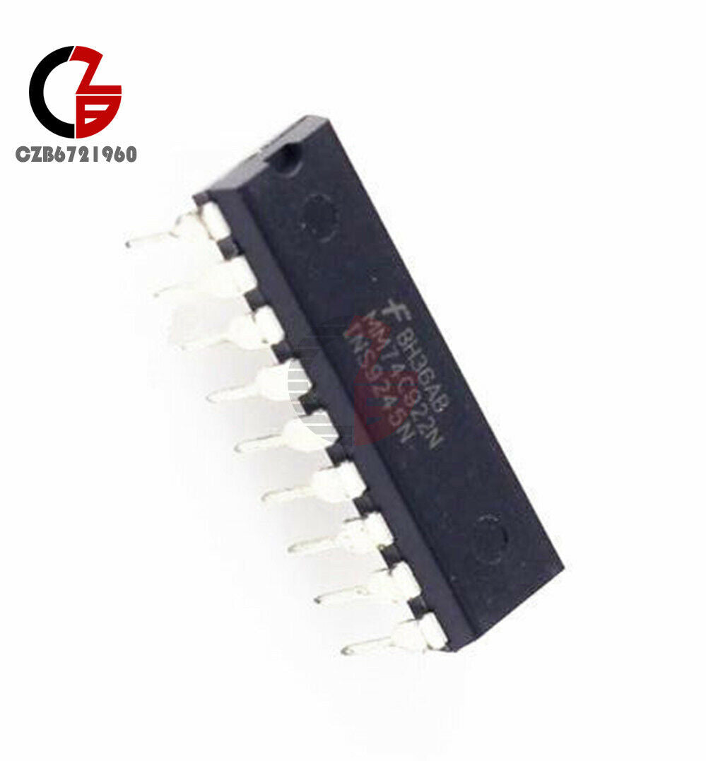 10Pcs 28Pin IC MM74C922 MM74C922N FSC ENCODER 16-KEY DIP-18