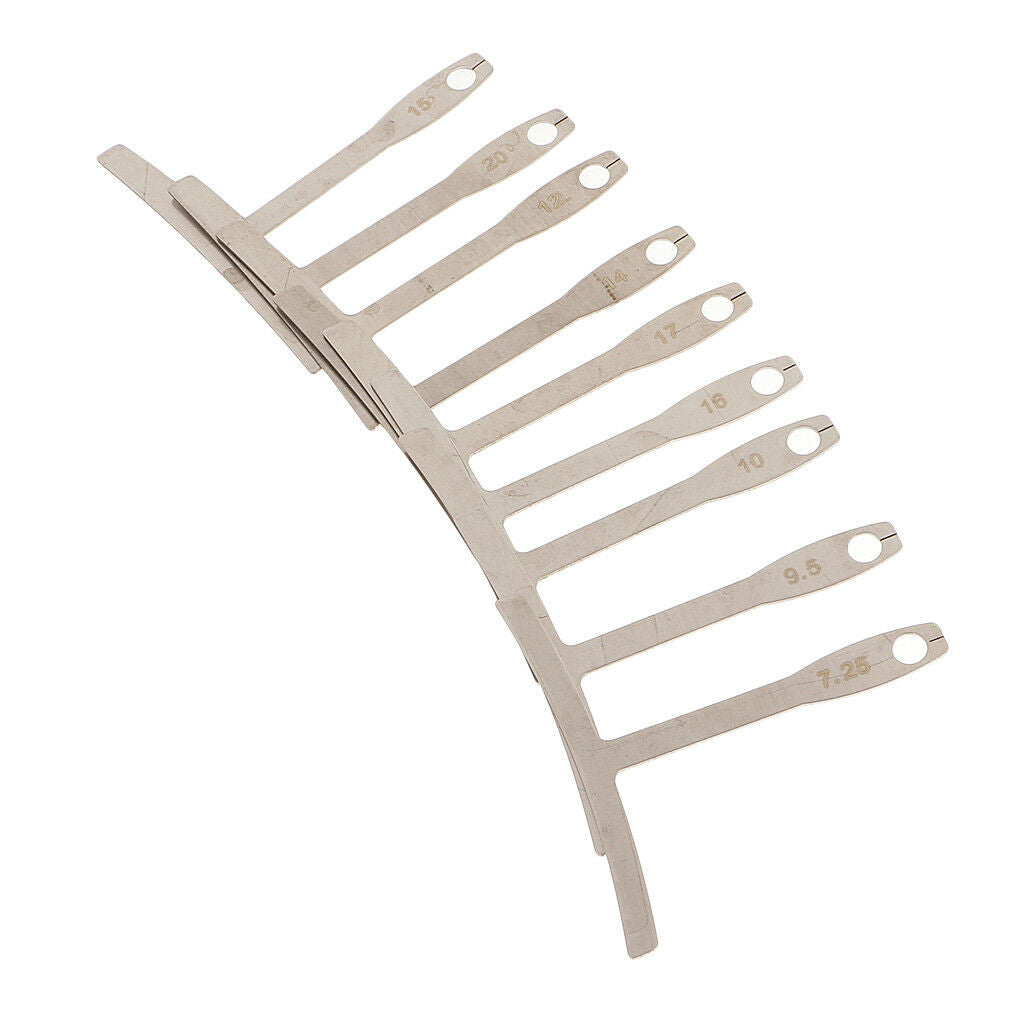 Stainless Understring Radius Gauge for Guitar Nut Bridge Saddle String Setup