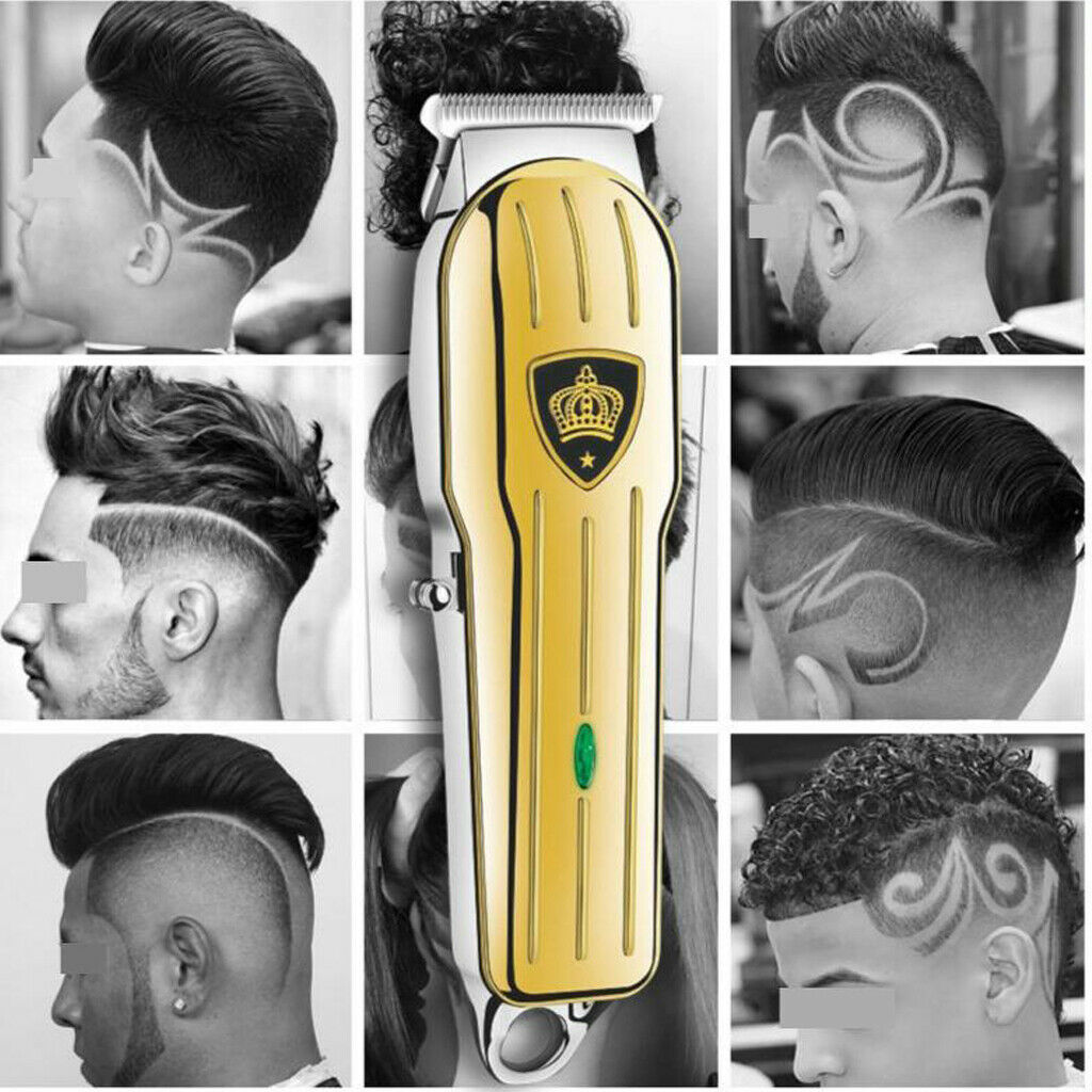 All-in-1 Hair Clipper Set Wireless Hair Trimmer USB Shaver w/ 4 Guide Comb Brush