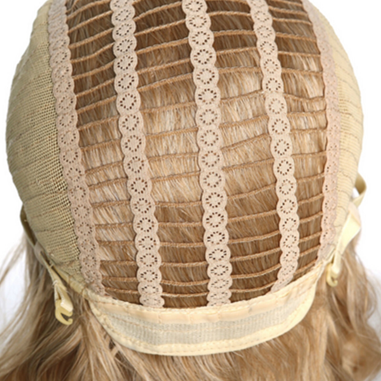 Fashion Girl Dark Roots Ombre Golden Blonde Wig Short Wavy Synthetic Wigs
