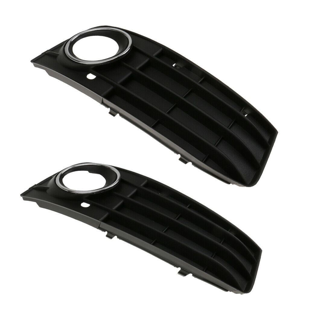 2pack Glossy Standard Front Bumper Cover Grill Fits For Audi B8 2009-2012