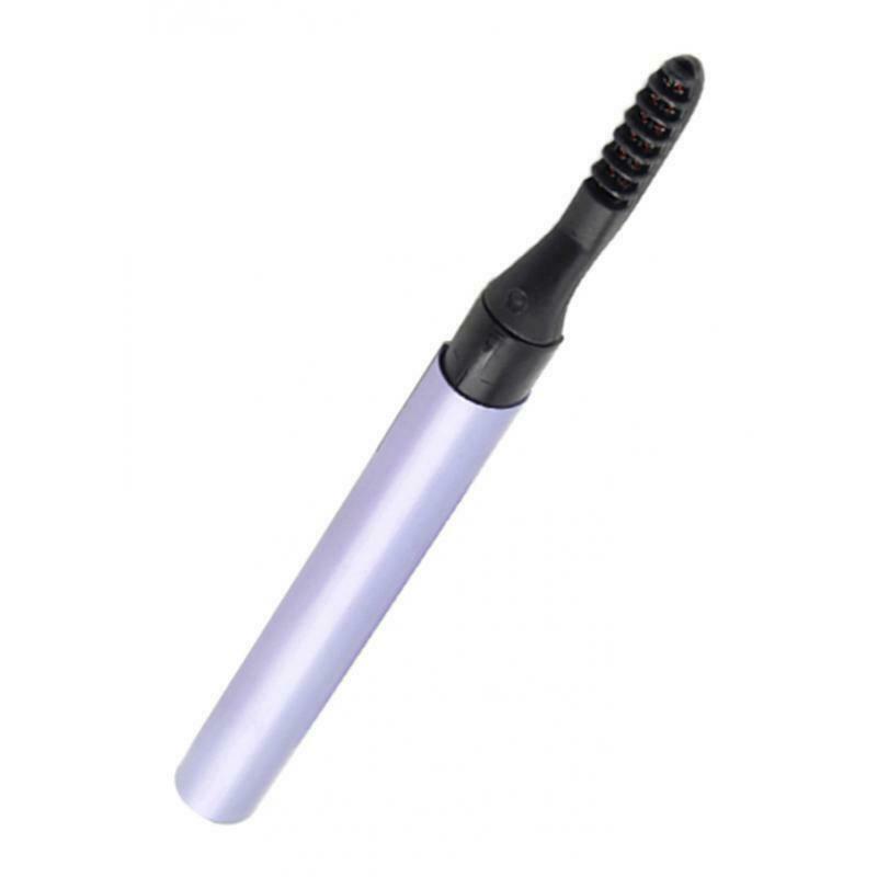 Fast Heating Mini Electric Eyelash Curler Long Lasting Eyelashes Comb Brush