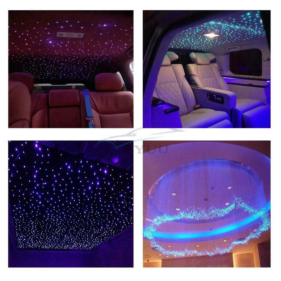 6W RGB LED Fiber Optic Engine Car Interior Star Sky Ceiling Atmosphere Light Kit
