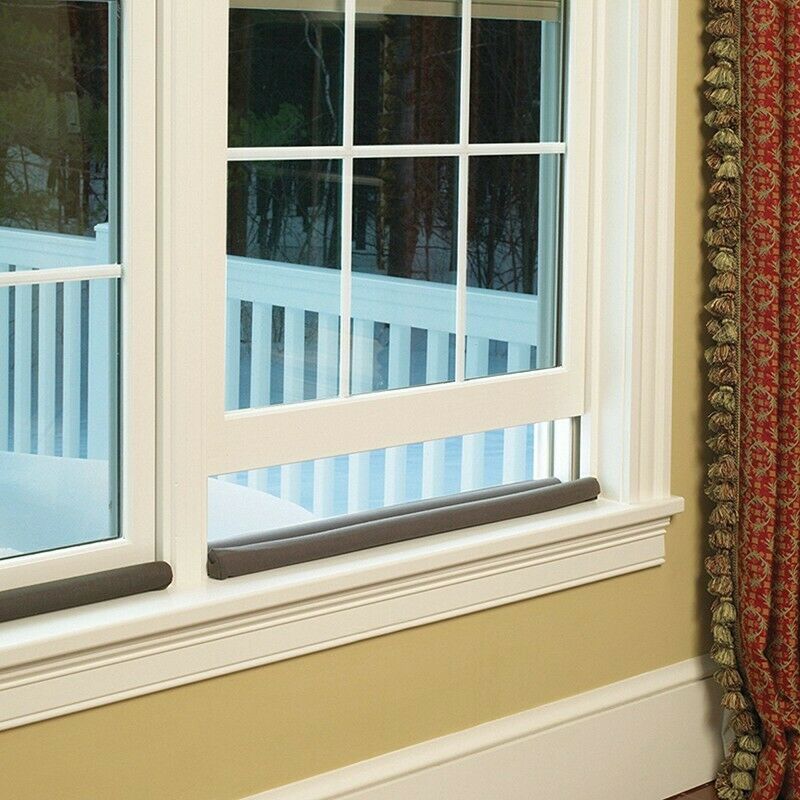 Twin Door Draft Dodger Guard Stopper Energy Saving Protector Doorstop Home DecX7
