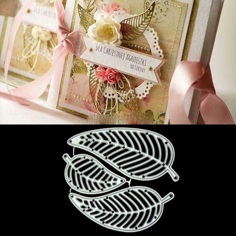 Hollow Leaves DIY Metal Cutting Dies Stencil Scrapbooking Album Paper Card Craft