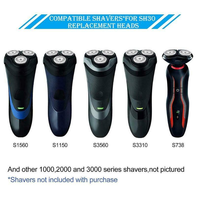 Replacement Heads for SH30 Shavers Razor Blades for 1000/2000/3000 Series Heads