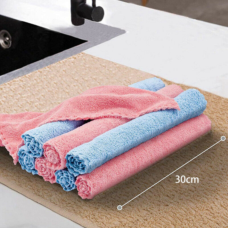 8 Pack Kitchen Dish Towels, Super Absorbent Fast Drying Kitchen Rags, Non StK9U7