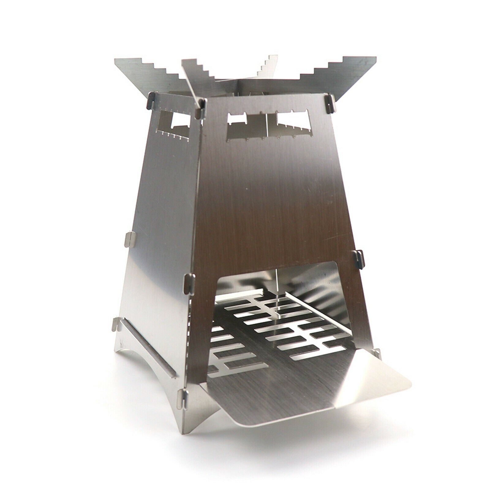 Portable Foldable Wood Stove Outdoor Camping Wood Burning Stove Outdoor