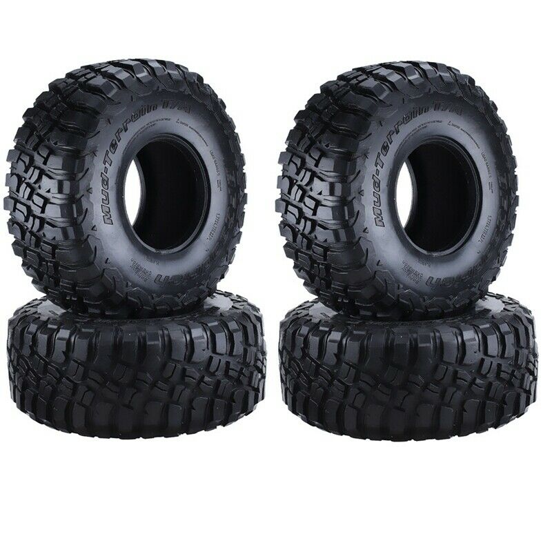 4PCS 120mm 2.2 Mud Grappler Rubber Tyre Wheel Tires for 1/10 RC Cler Traxxas 4G5