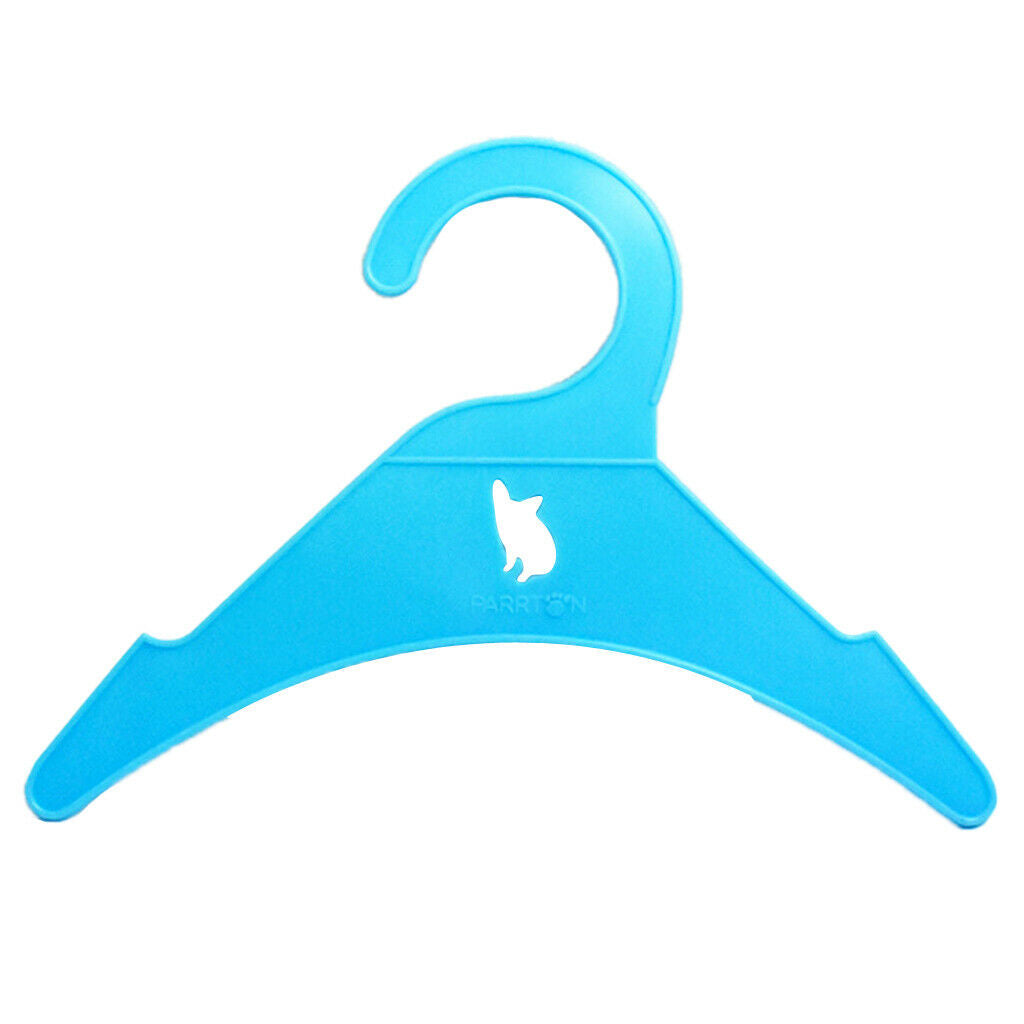 10pcs Plastic Strong Pet Clothes Hangers Recycled Dog Cat Puppy Clothing Hanger