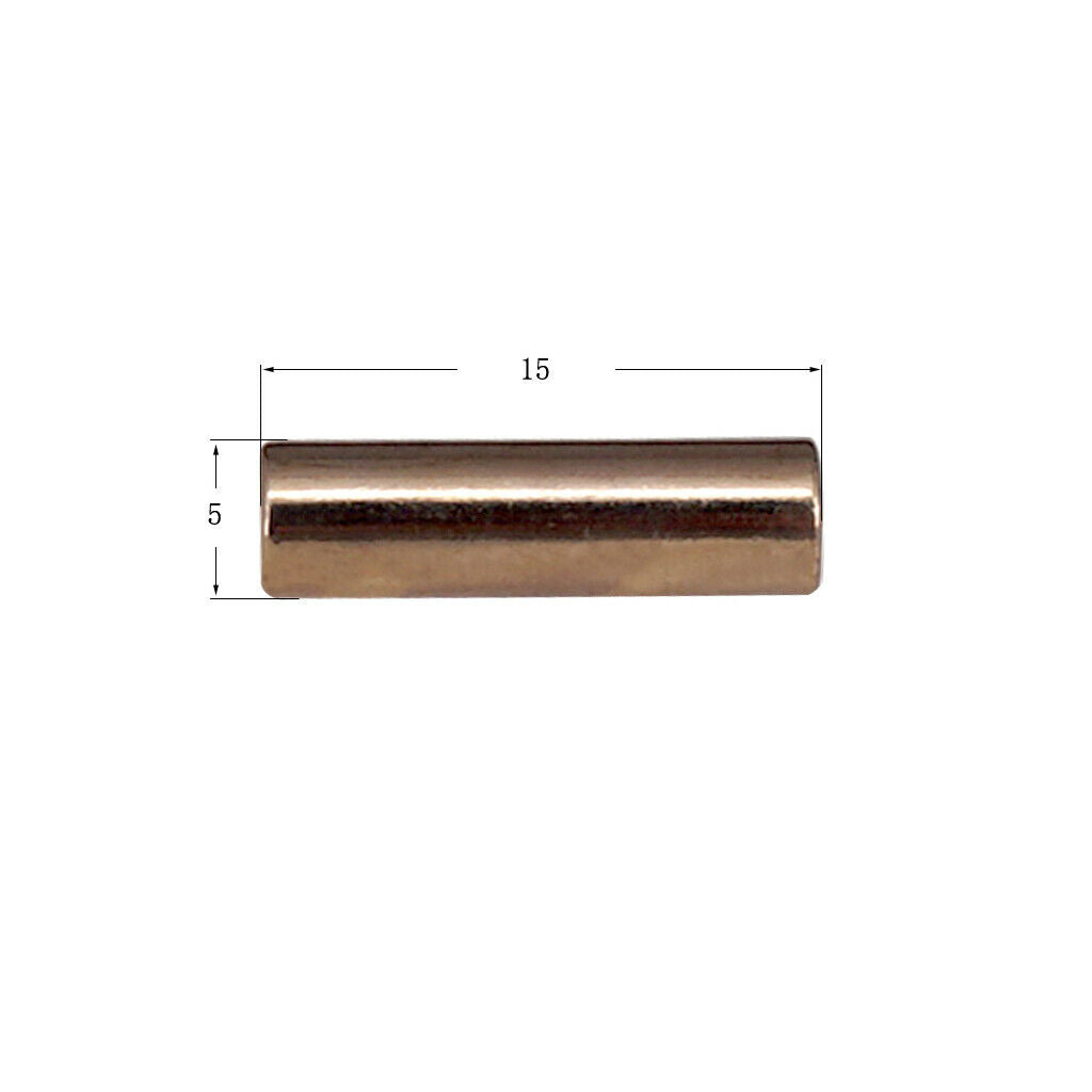 12 Pieces Iron Humbucker Pickup Polepiece Slug Rods 15mm Golden