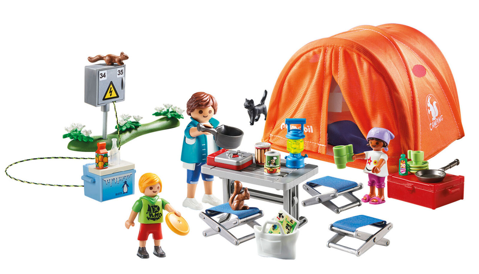 70089 Playmobil Family Fun Campring Trip with Large Tent & Figures inc 78pcs 4+