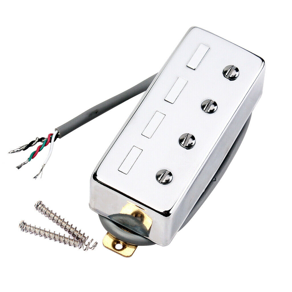 4 String Noiseless Pickup White for Bass Guitar Replacement