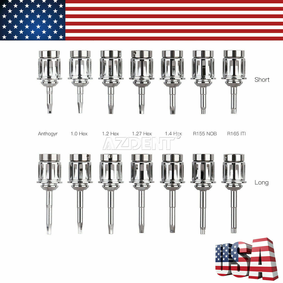 Dental 10-70NCM Implante Esfuerzo de torsión Llave inglesa Ratchet with Drivers