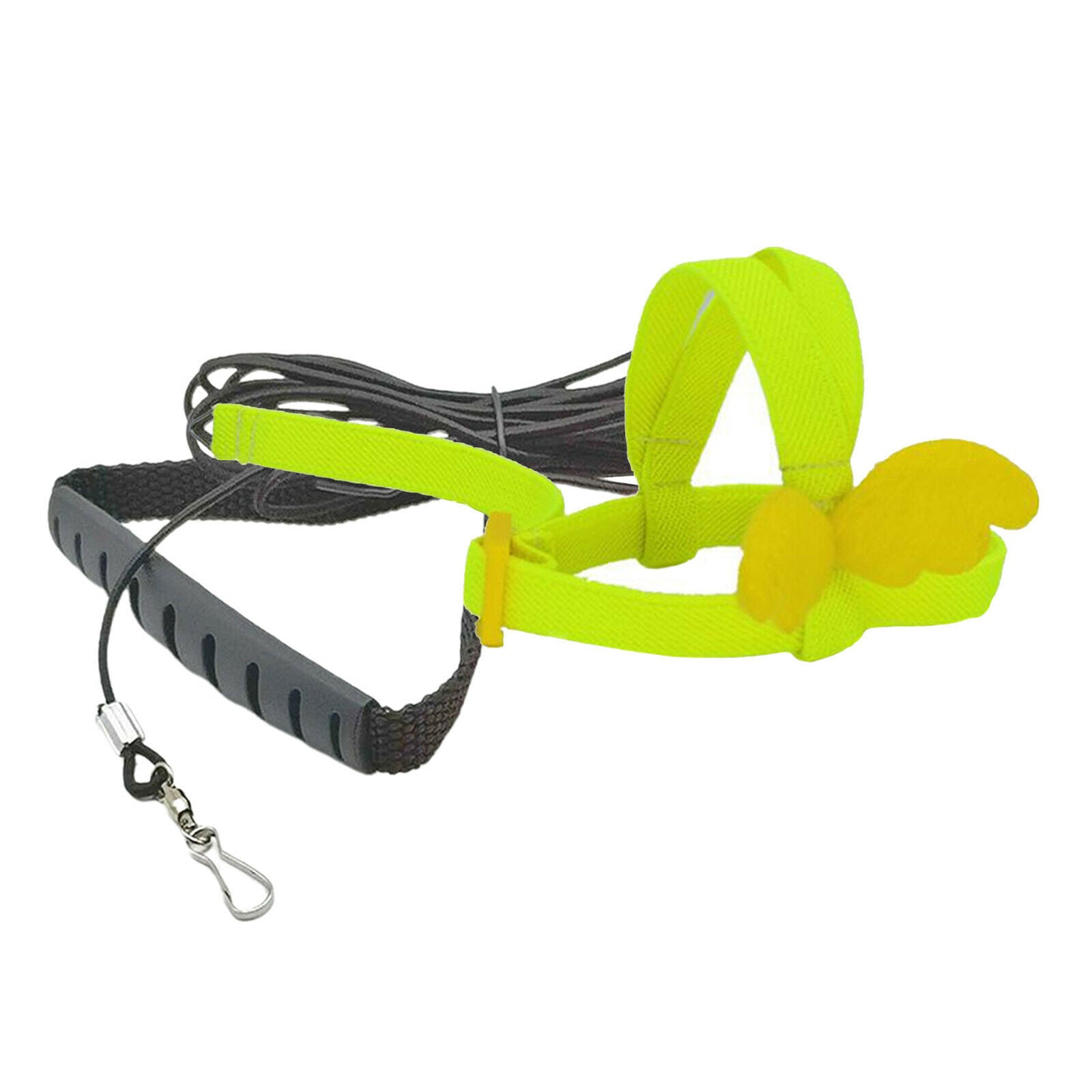 Pet Leash Parrot Bird Adjustable Harness Flying Training Rope Yellow 7mm