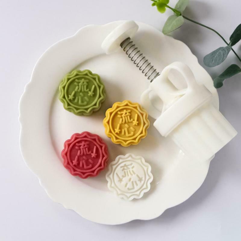 Chinese Word Pattern 50g Design Moon Cake Molds Press Safe Mold for Mid-Autumn