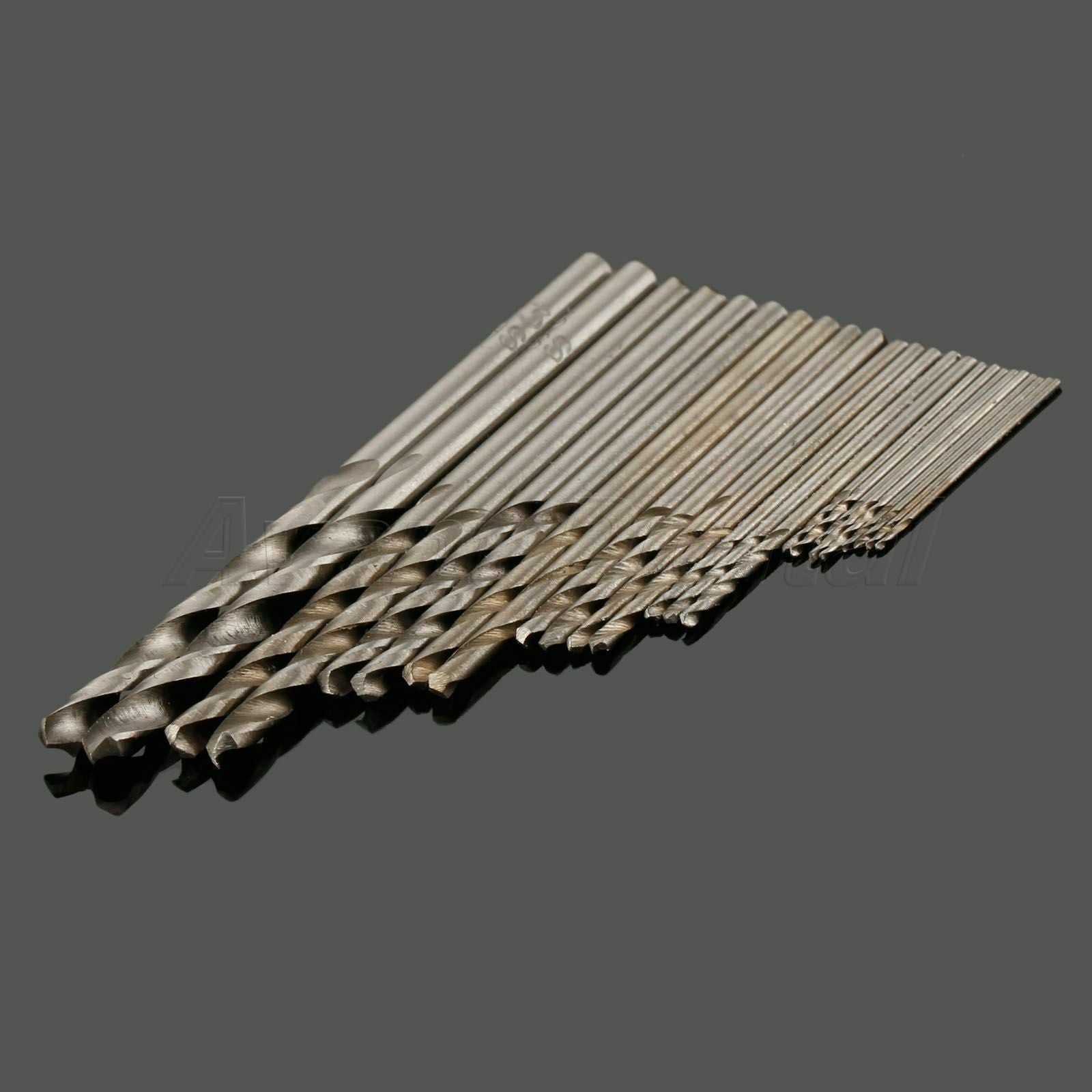 Useful Straight Shank 0.5mm-3.0mm Metric Micro HSS Twist Drill Bits Set 25pcs AD