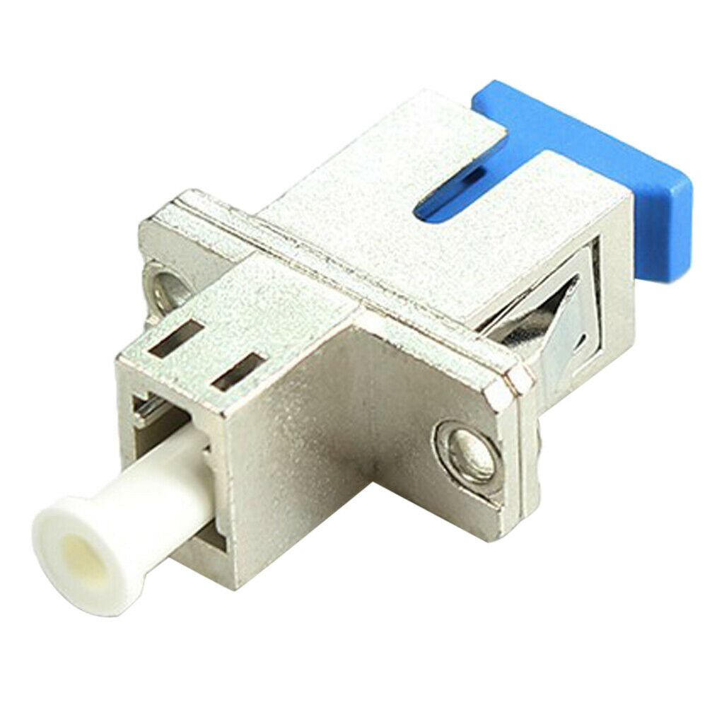 2x SC To LC Fiber Optic Adapters, Metal Housing SC-LC Coupler Convertor