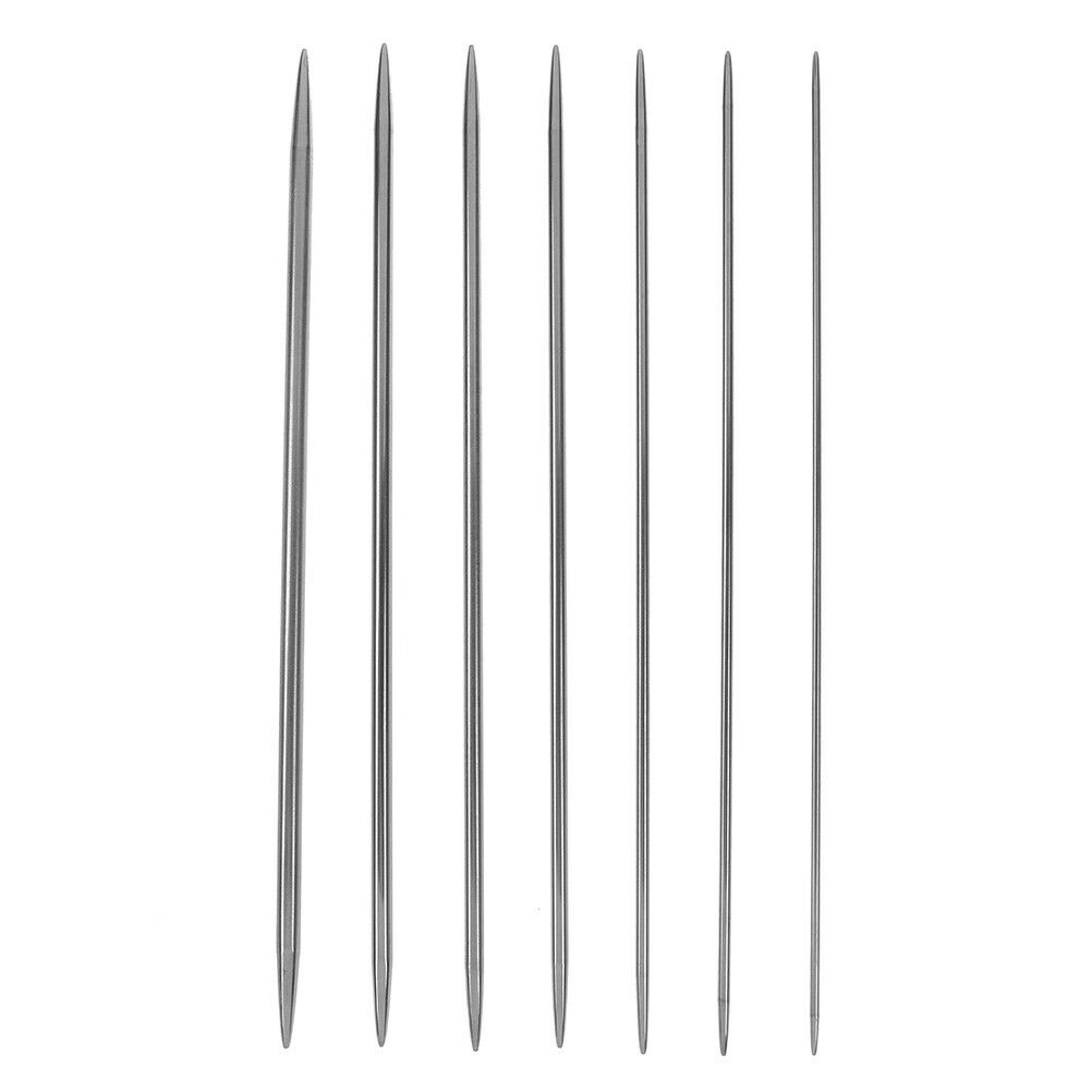 35pcs 20cm Straight Knitting Needles Stainless Steel DIY Crochet Hooks Tool Tt