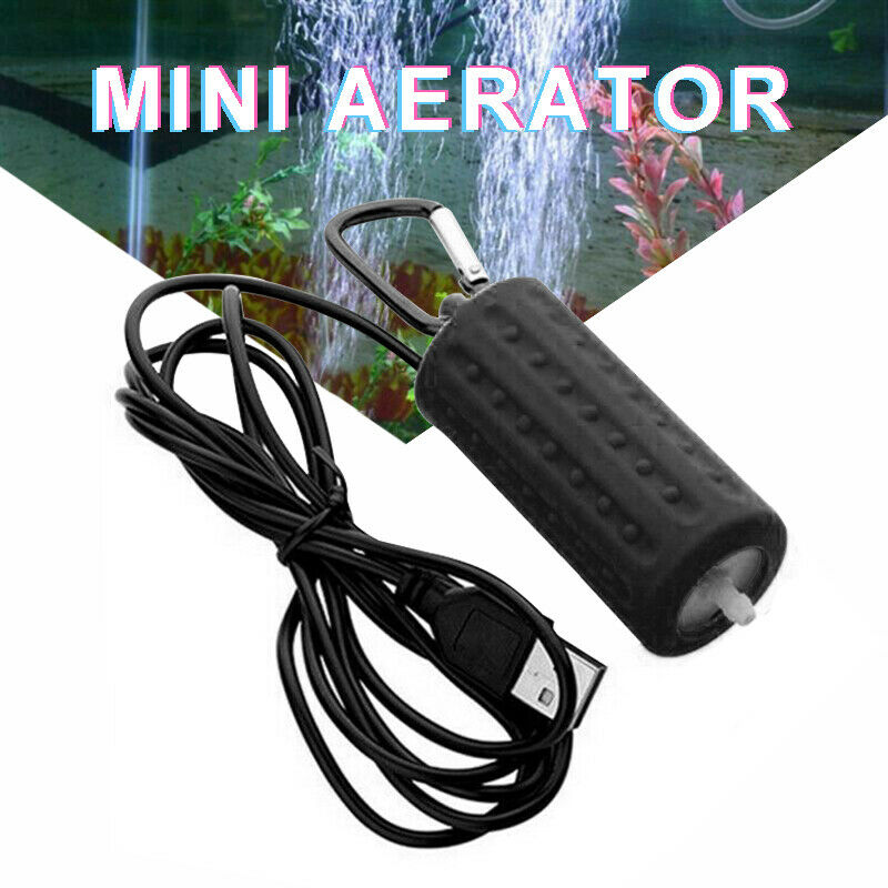 Mini Ultra Silent USB Aquarium Fish Tank Air Pump Mute Energy Save Oxygen Pump
