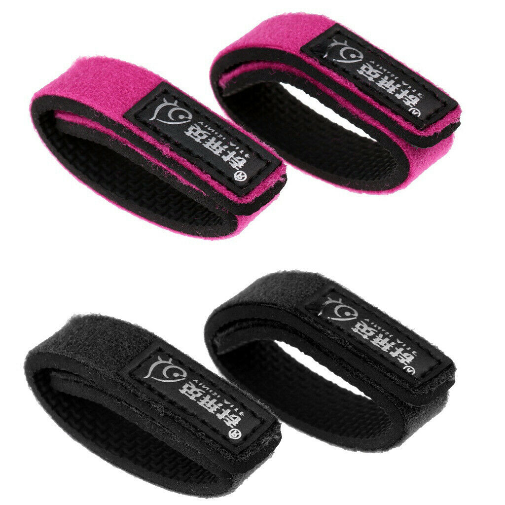 4 Pcs Fishing Rod Belts Wrap Bands Pole Straps Ties Pole Holders Red/Black