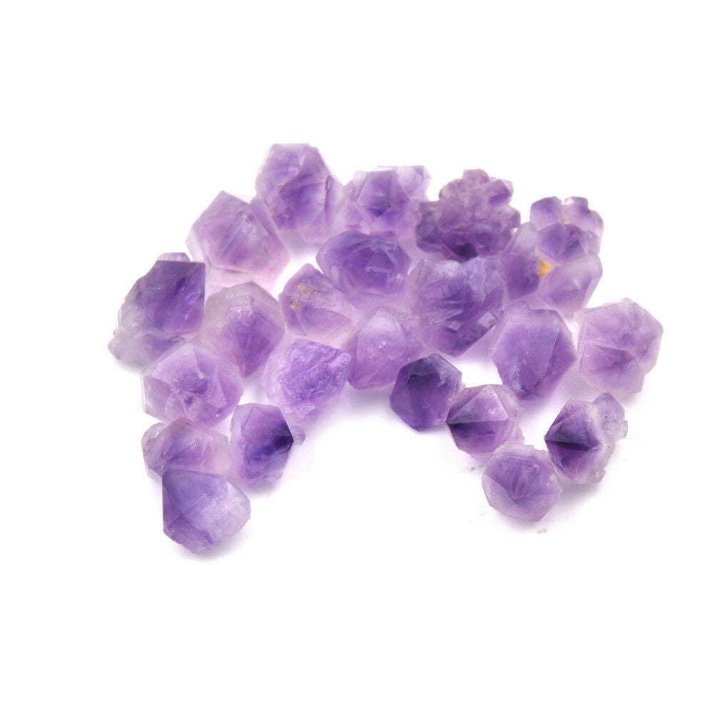 5x Natural Purple Fluorite Quartz Crystal Stone Rough Polished GravelSpeci.l8