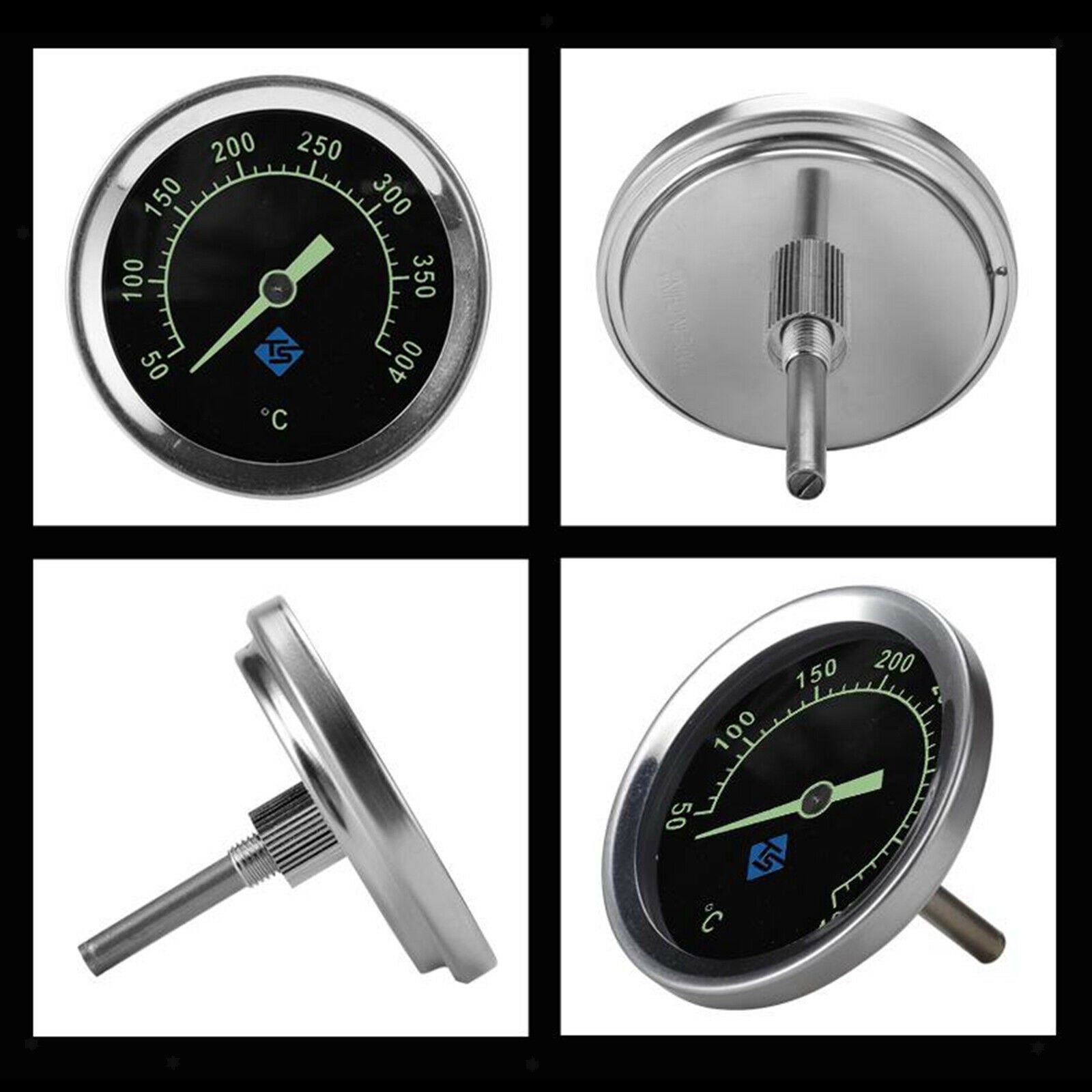 50 400 ℉ stainless steel oven thermometer BBQ grill cooking temperature