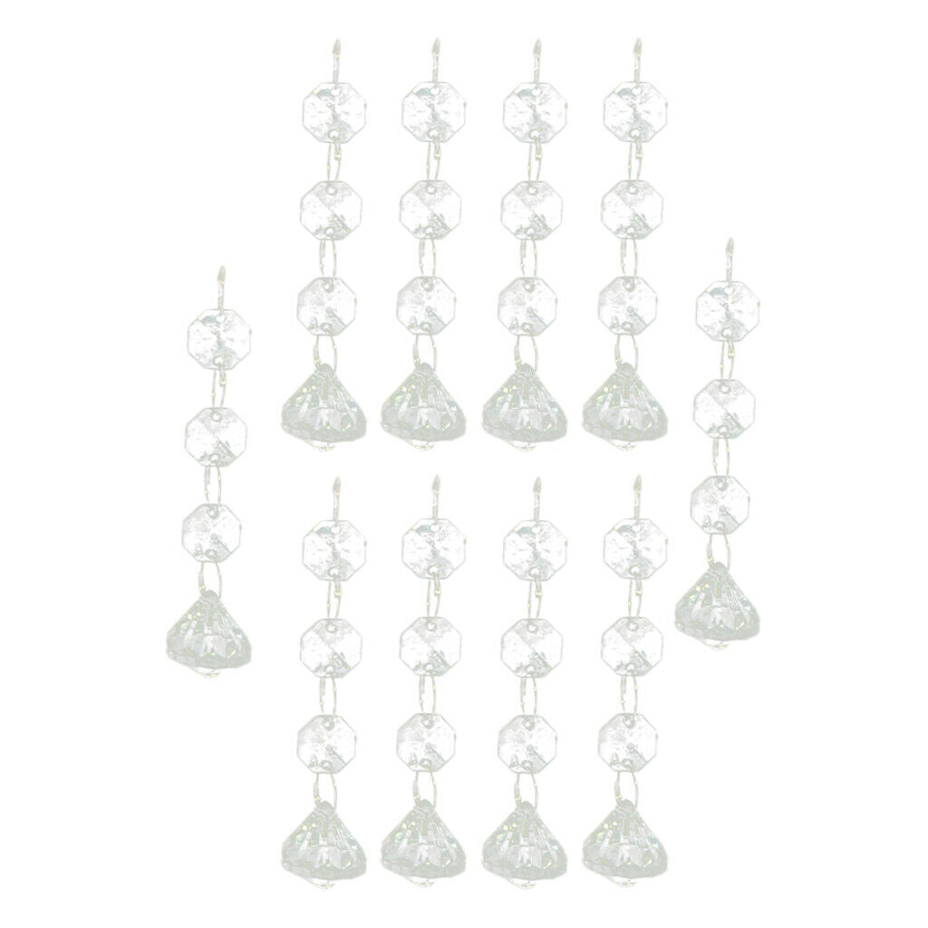 20PCS Christmas Drops Diamond Festival Party Xmas Tree Hanging Decor Pendant