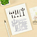 DIY Crafts Card Making Embossing Stencil for Candle Holder Album Paper Card